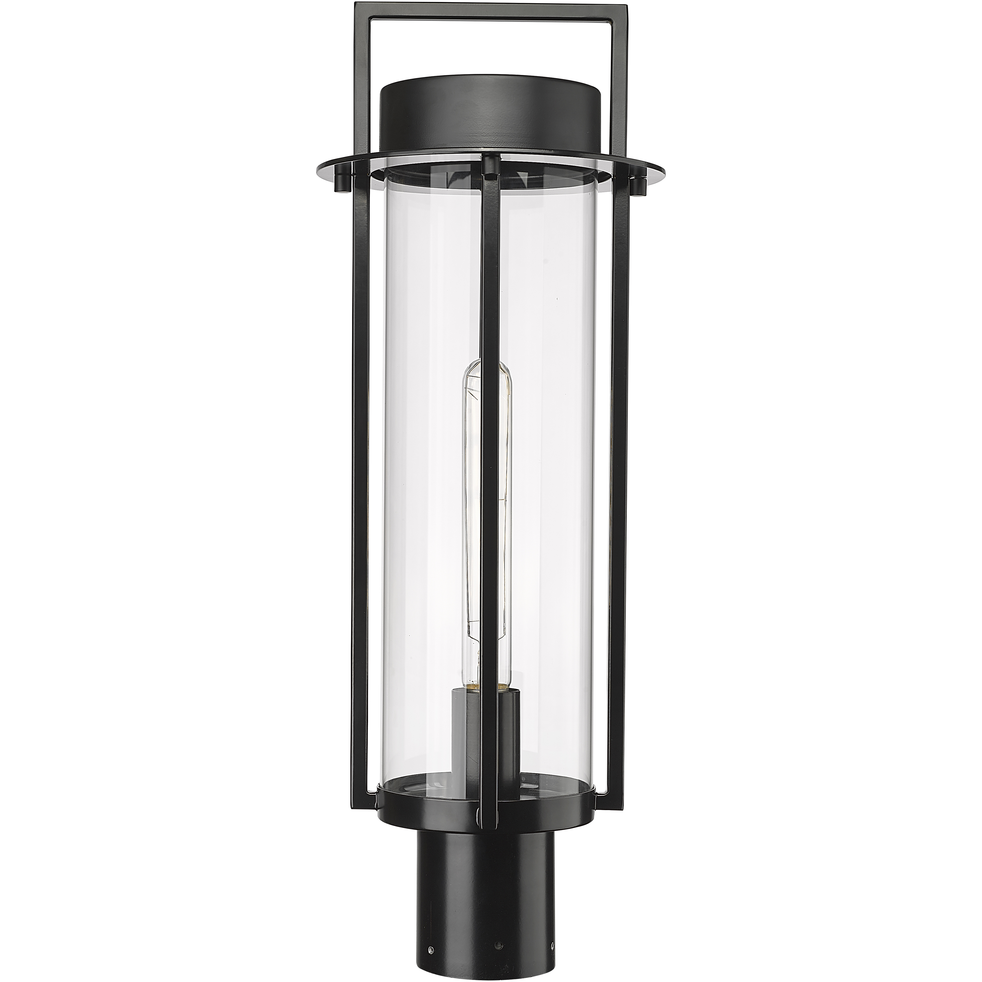 Russell 1 Light 22.25 inch Powder Coated Black Outdoor Post Lantern
